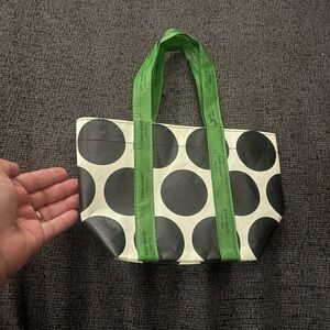 Kate Spade Black and White Polka Dot mini Tote